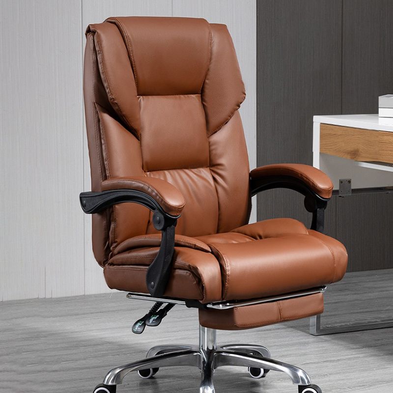 Chaise de bureau réglable de hauteur chaise de bureau haut de dos contemporain avec roues