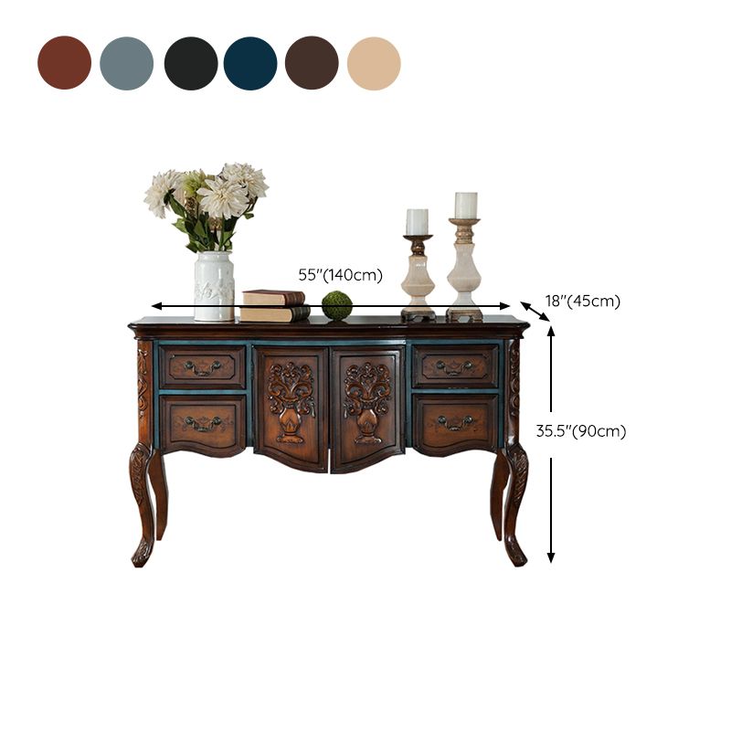 Victoria Wooden Accent Table Free Form Console Sofa Table for Hall Clearhalo 'Console Tables' 'console_tables' 'Entry & Mudroom Furniture' 'furn' 'furn_console_tables' 'Furniture' 1200x1200_15670a3e-3171-455a-8e29-5d792bd0370b