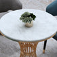 Round 1/2/5 Pieces Dining Set Modern Style Faux Marble Dining Set for Home Use