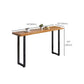 Industrial Style Bar Table Rectangle Solid Wood Fixed Bistro Bar Desk for Indoor Clearhalo 'Bar Furniture' 'Bar Tables' 'bar_tables' 'furn' 'furn_bar_tables' 'Furniture' 'Kitchen & Dining Furniture' 1200x1200_156b14db-8f93-4ffc-9a36-0111dc3e768b