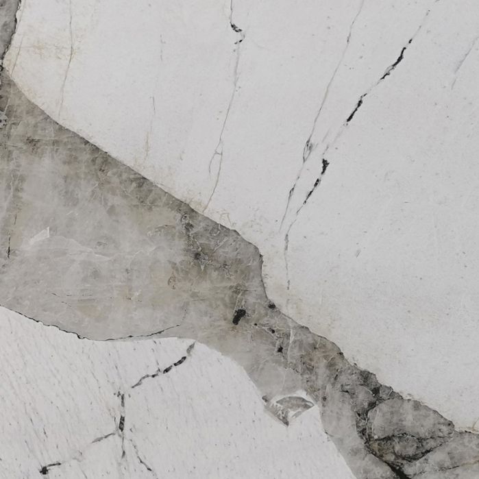 Metal Contemporary Rectangular Table Sintered Stone Top Table for Dining Room and Kitchen