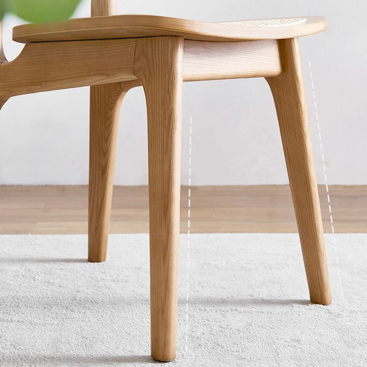 Silla lateral de comedor abierta