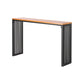 Brown Bar Table in Metal and Wood Indoor Lounge Bar Table for Living Room Clearhalo 'Bar Furniture' 'Bar Tables' 'bar_tables' 'furn' 'furn_bar_tables' 'Furniture' 'furniture_bar_tables' 'Kitchen & Dining Furniture' 1200x1200_15719d26-688d-48da-9f34-73dd5ebaba7b