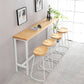 Industrial Rectangle Solid Wood Bar Table Set 1/5/9 Pieces Counter Table with High Stools Clearhalo 'Bar Furniture' 'furn' 'furn_home_bar_bar_sets' 'Furniture' 'Home Bars & Bar Sets' 'home_bar_bar_sets' 'Kitchen & Dining Furniture' 1200x1200_15726eb9-8ef7-45a4-ade7-c5fe2cef8513