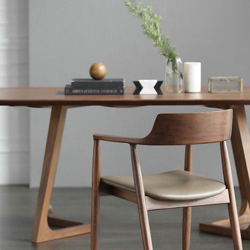 Modern Wood Dining Table Set 1/4/5 Pieces Dining Set for Kitchen Clearhalo 'Dining Room Sets' 'Dining Tables & Seating' 'dining_room_set' 'furn' 'furn_dining_room_set' 'Furniture' 'Kitchen & Dining Furniture' 1200x1200_15728f3e-969a-4fb9-aab7-0d454789c580