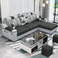 Dark Gray Pillow Top Arm Sectional Upholstered Cushions Back Sofa and Chaise Clearhalo 'furn' 'furn_sectionals' 'Furniture' 'furniture_sectionals' 'kitchen' 'kitchen_sectionals' 'Living Room Furniture' 'Sectionals' 1200x1200_157359ab-1f58-4bf8-b675-8246032a9a34