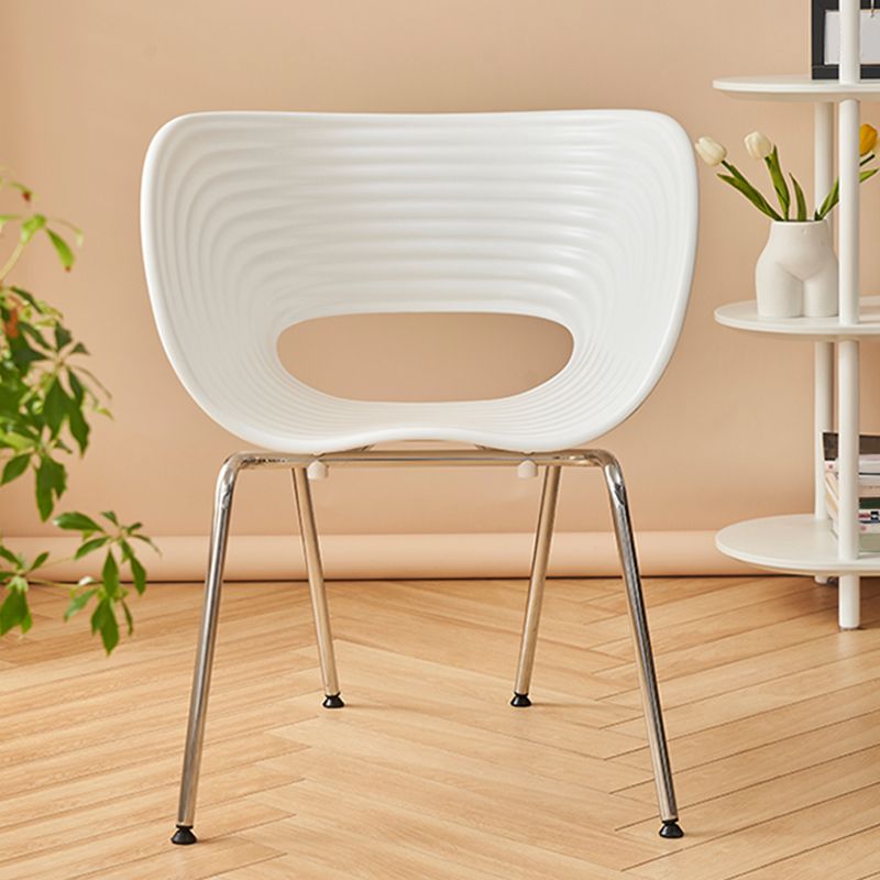 Industrial Style Arm Chair Plastic Indoor Dining Chair for Living Room