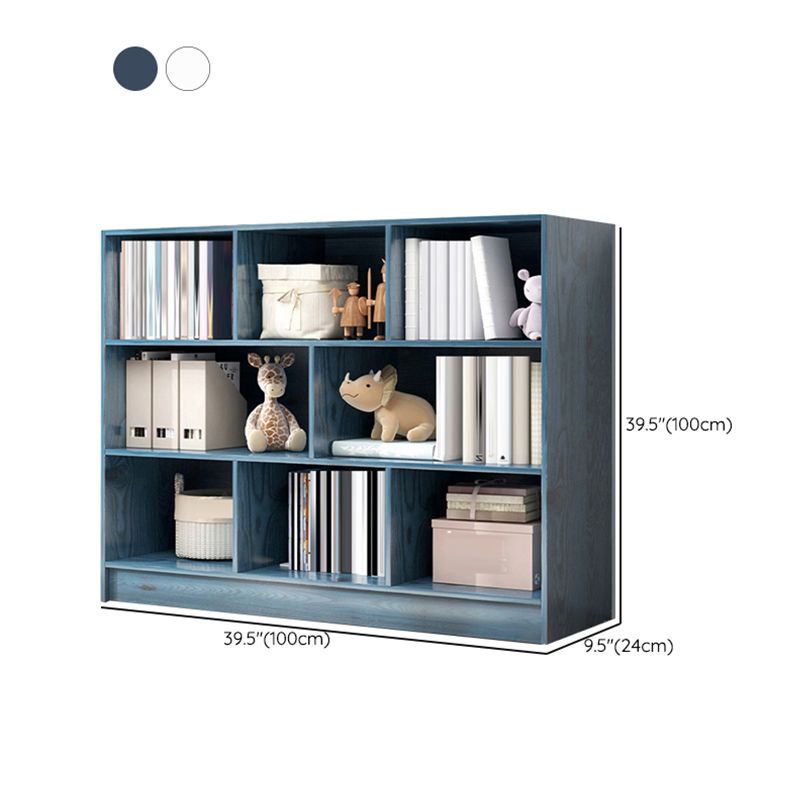 Estantería de madera de ingeniería escandinava estantería estándar con estantes