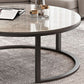Slate Coffee Cocktail Table Frame Coffee or End Table with Storage Drawers Clearhalo 'Coffee & Accent Tables' 'Coffee Tables' 'coffee_tables' 'furn' 'furn_coffee_tables' 'Furniture' 'Living Room Furniture' 1200x1200_1578421e-6087-4bd3-a8f6-2f7801c3bdca