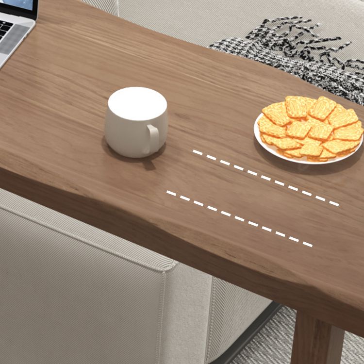 Table de salle à manger de bar rectangulaire en bois massif, intérieur moderne, marron