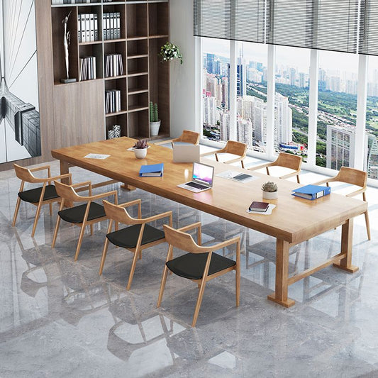 27 "brede eigentijdse schrijfbureau Solid Wood Natural Office Desk