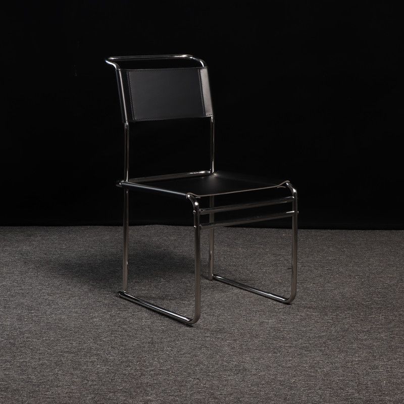 Sedia task in pelle finta moderna sedia di lavoro senza braccio posteriore