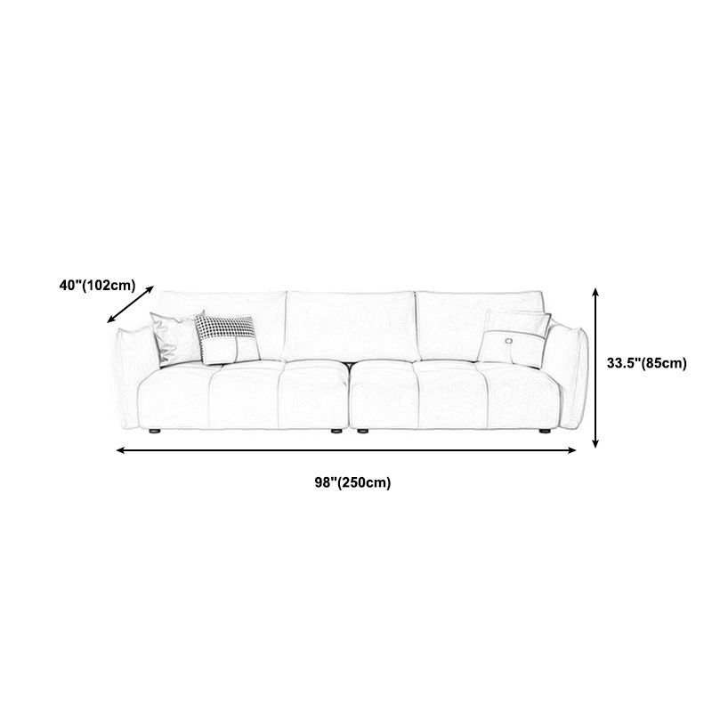 Velvet Living Room Square Arm Standard Cushions Contemporary Seating Clearhalo 'furn' 'furn_sofas' 'Furniture' 'furniture_sofas' 'kitchen' 'kitchen_sofas' 'Living Room Furniture' 'Sofa' 'sofas' 1200x1200_157e6ee7-97e4-4c43-aee7-1d06d6b5f279