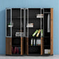 Contemporary Style Bookshelf for Home Office Study Room Bookcase with Door Clearhalo 'Bookcases' 'furn' 'furn_bookcases' 'Furniture' 'furniture_bookcases' 'kitchen' 'kitchen_bookcases' 'Living Room Furniture' 'Office Furniture' 1200x1200_15805623-0eba-4331-80fc-c2c34a2e03d4