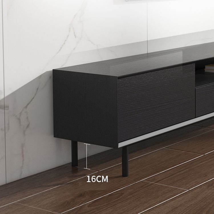 Home TV Storage Modern Rectangle TV Cabinet with Splayed Metal Legs Clearhalo 'furn' 'furn_tv_stands_entertainment_centers' 'Furniture' 'Living Room Furniture' 'TV Stands & Entertainment Centers' 'TV Stands & Media Storage Furniture' 'tv_stands_entertainment_centers' 1200x1200_158072db-0673-452e-9bf2-e2c8469823b9