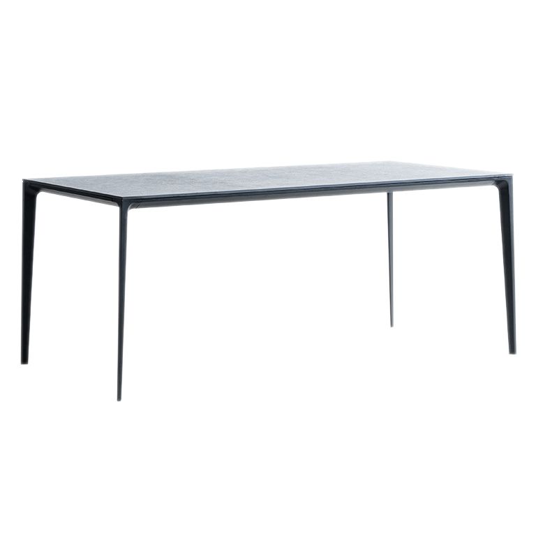 Modern Style Home Rectangular Sintered Stone Dining Table 4 Legs Table in Grey Clearhalo ' dining_table' 'Dining Tables & Seating' 'Dining Tables' 'furn' 'furn_dining_table' 'Furniture' 'furniture_dining_table' 'Kitchen & Dining Furniture' 'kitchen&dining_furn' 'kitchen' 'kitchen_dining_table' 1200x1200_1580a896-0a5e-433c-9330-1410c45f390f
