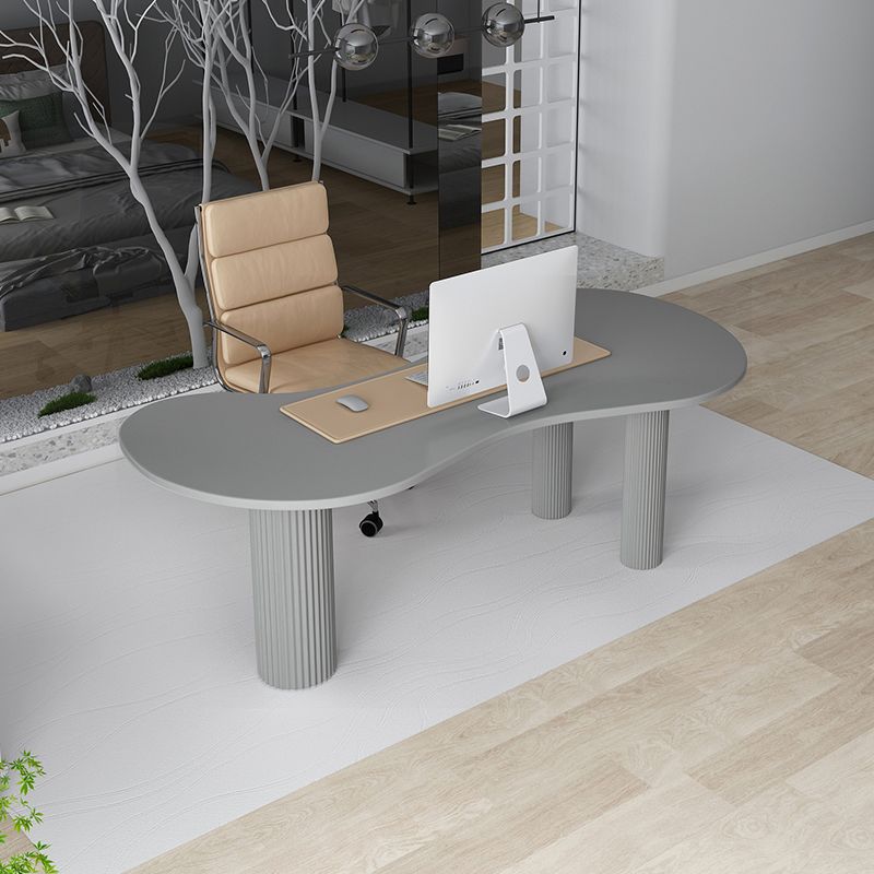 Home Office Writing Desk Industrial Style Solid Wood Writing Desk Clearhalo 'furn' 'furn_office_desk' 'Furniture' 'furniture_office_desk' 'Office Desks' 'Office Furniture' 'office_desk' 1200x1200_15819e4b-759f-4cb2-8919-d2da9dcaef3f