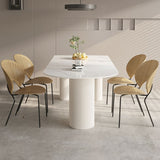 Modern Irregular Shape Table Sintered Stone Top Table with 3 Legs Clearhalo 'Dining Tables & Seating' 'Dining Tables' 'dining_table' 'furn' 'furn_dining_table' 'Furniture' 'Kitchen & Dining Furniture' 1200x1200_158235ad-7cbb-4e75-86e4-31609c39574c