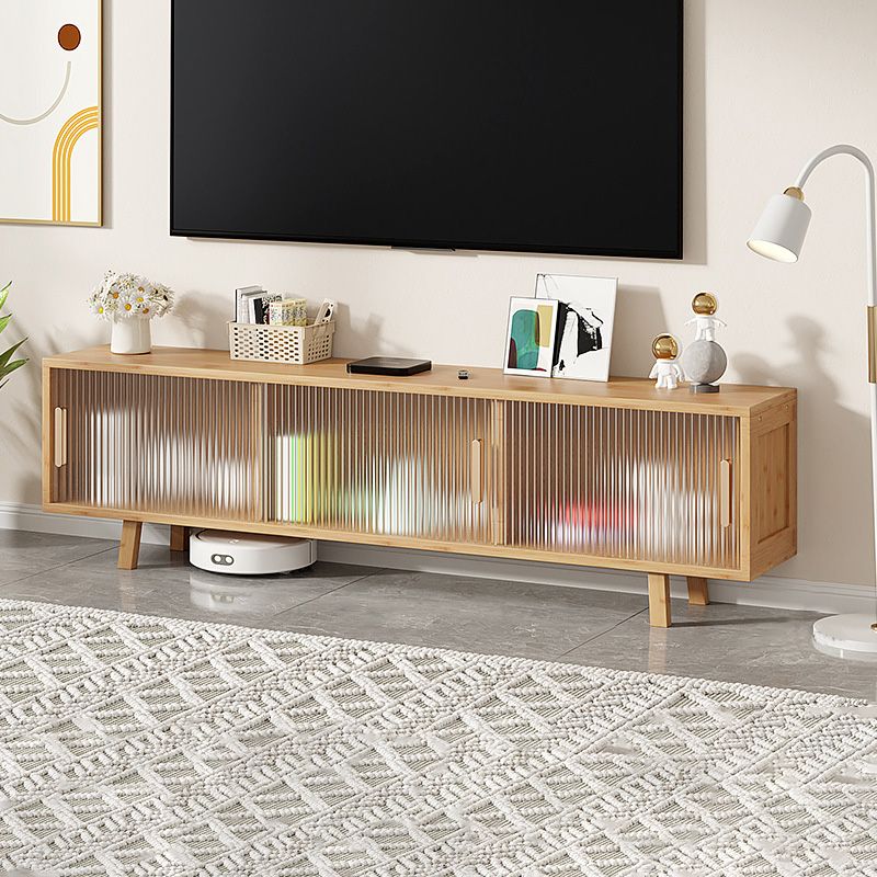Enclosed Storage TV Media Stand Contemporary TV Console for Living Room Clearhalo 'furn' 'furn_tv_stands_entertainment_centers' 'Furniture' 'Living Room Furniture' 'TV Stands & Entertainment Centers' 'TV Stands & Media Storage Furniture' 'tv_stands_entertainment_centers' 1200x1200_1584234d-ae26-455b-9a79-644c27a3aaa3