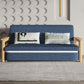 Scandinavian Blue Futon Sleeper Sofa Square Arms Futon and Mattress Clearhalo 'furn' 'furn_futons' 'Furniture' 'Futons & Daybeds' 'Futons' 'Living Room Furniture' 1200x1200_1584a7d0-ceec-40aa-bc1f-43d853780064