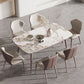 Metal Traditional Luxury Rectangle Dining Table Sintered Stone Top Table with 4 Legs Clearhalo ' dining_table' 'Dining Tables & Seating' 'Dining Tables' 'furn' 'furn_dining_table' 'Furniture' 'furniture_dining_table' 'Kitchen & Dining Furniture' 'kitchen&dining_furn' 'kitchen' 'kitchen_dining_table' 1200x1200_15861614-55b9-44e3-aaa0-57a977b0af57