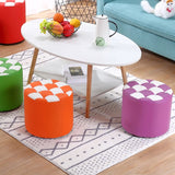 Contemporary Pouf Ottoman Faux Leather Tufted Square Pattern Cylinder Shape Ottoman Clearhalo 'furn' 'furn_ottomans_poufs' 'Furniture' 'Living Room Furniture' 'Ottomans & Poufs' 'ottomans_poufs' 1200x1200_15861c3f-2b48-4730-a91d-3c877ebef3f8