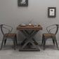 Industrial Square Dining Table Pine Solid Wood Table with Trestle Base Clearhalo ' dining_table' 'Dining Tables & Seating' 'Dining Tables' 'furn' 'furn_dining_table' 'Furniture' 'furniture_dining_table' 'Kitchen & Dining Furniture' 'kitchen&dining_furn' 'kitchen' 'kitchen_dining_table' 1200x1200_15864f86-1f0e-4171-b971-b676f9a23b1d