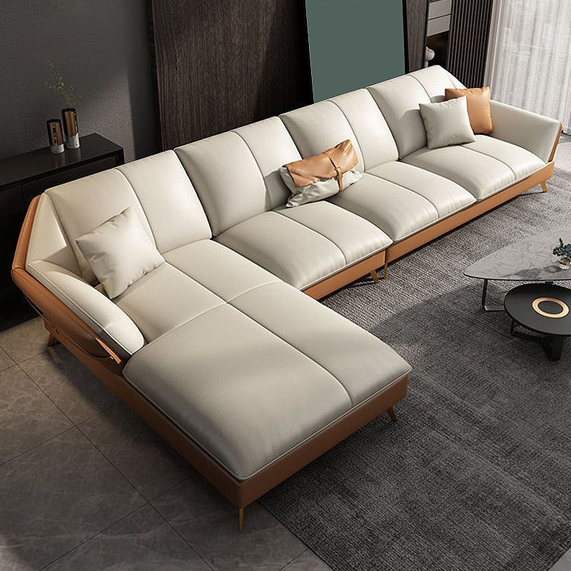 Contemporary Cushion Back Sectional Removable Cushions Storage Sofa and Chaise Clearhalo 'furn' 'furn_sectionals' 'Furniture' 'furniture_sectionals' 'kitchen' 'kitchen_sectionals' 'Living Room Furniture' 'Sectionals' 1200x1200_1588a591-2de9-4bb0-83aa-4ad20d34d535