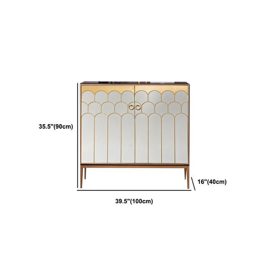 Tavolo da sideboard in stile glam a buffet in legno per soggiorno