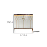 Table du buffet de buffet en bois Table du buffet de style glam pour le salon