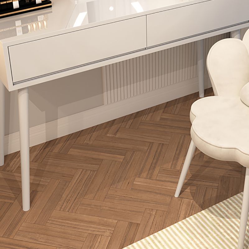 Tavolo da banco di vanità per trucco in legno contemporaneo con cassetti