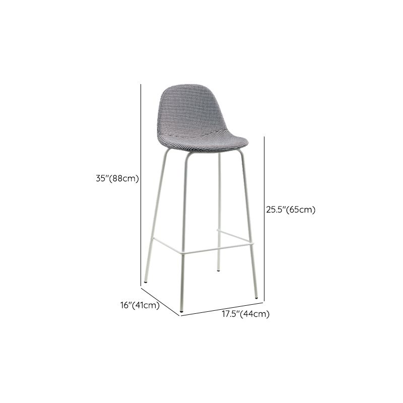 Black Metal Base Bar and Counter Stool Industrial Style Indoor Stool Clearhalo 'Bar Furniture' 'Bar Stools' 'bar_stools' 'furn' 'furn_bar_stools' 'Furniture' 'Kitchen & Dining Furniture' 1200x1200_158f33fd-65f4-4f71-89ac-4a05fb77c6b9