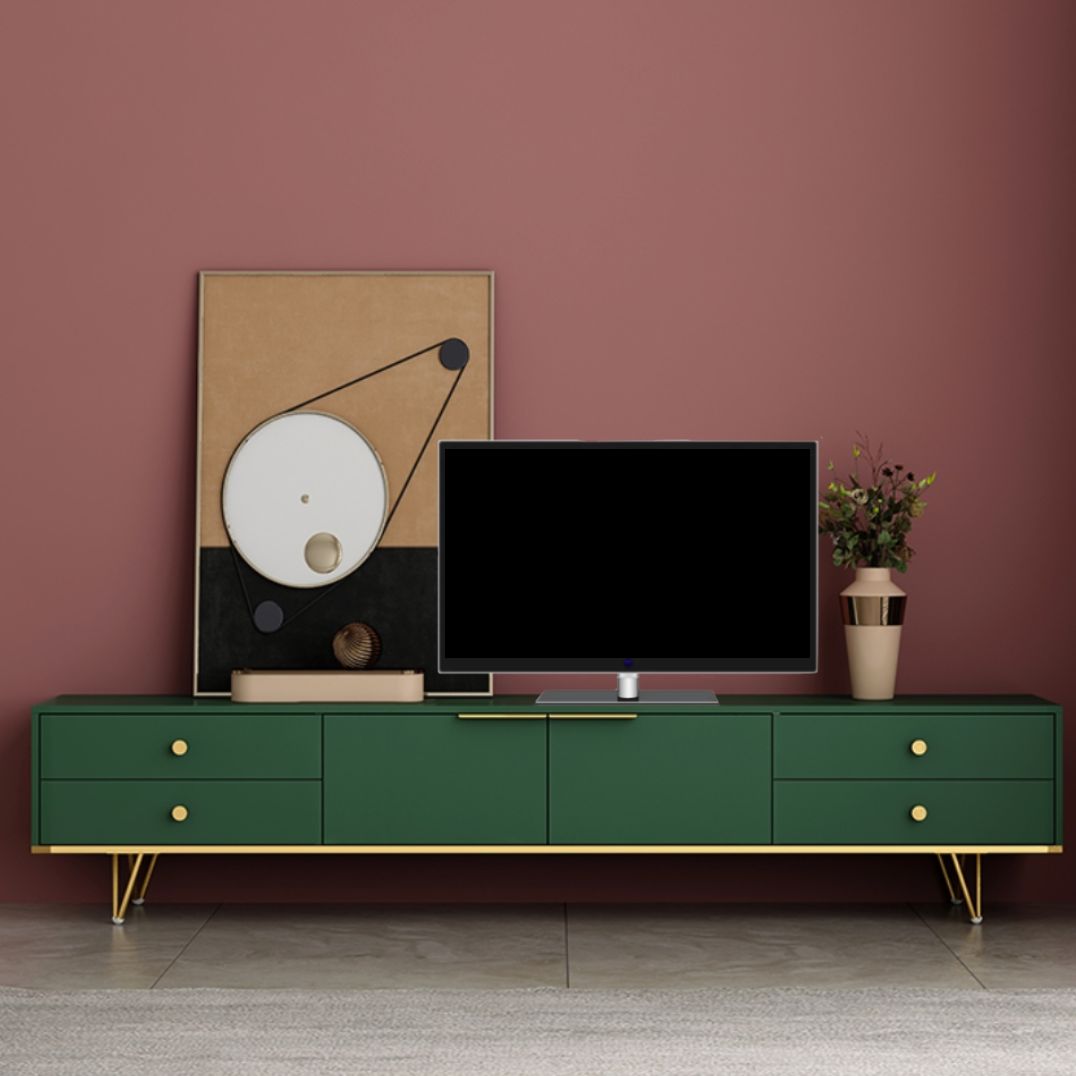 Glam TV Media Stand with Drawers Faux Wood Media Console for Living Room Clearhalo 'furn' 'furn_tv_stands_entertainment_centers' 'Furniture' 'Living Room Furniture' 'TV Stands & Entertainment Centers' 'TV Stands & Media Storage Furniture' 'tv_stands_entertainment_centers' 1200x1200_15904baa-6c77-4098-bd06-19de6b96b86a