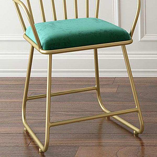 Glam Velvet Dining Room Chair Metal Dining Side Arm Chair for Restaurant Use Clearhalo ' kitchen&dining_furn' 'Dining Chairs' 'Dining Tables & Seating' 'dining_chair' 'furn' 'furn_dining_chair' 'Furniture' 'furniture_dining_chair' 'Kitchen & Dining Furniture' 'kitchen' 1200x1200_1590a19e-d077-4595-b9bb-8a0e41e5ca9b