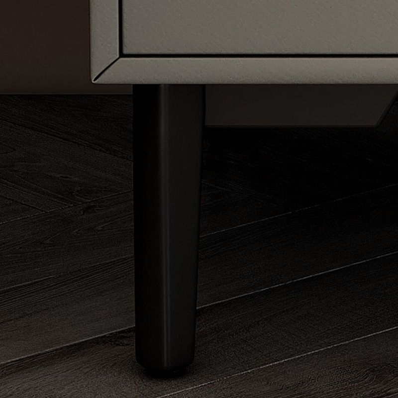 Leather Bedside Cabinet Modern Accent Table Nightstand with 2 Drawers Clearhalo 'Bedroom Furniture' 'furn' 'furn_night_stand' 'Furniture' 'night_stand' 'Nightstands' 1200x1200_15927721-a3ed-4d5c-bda4-426e3ab7e27a