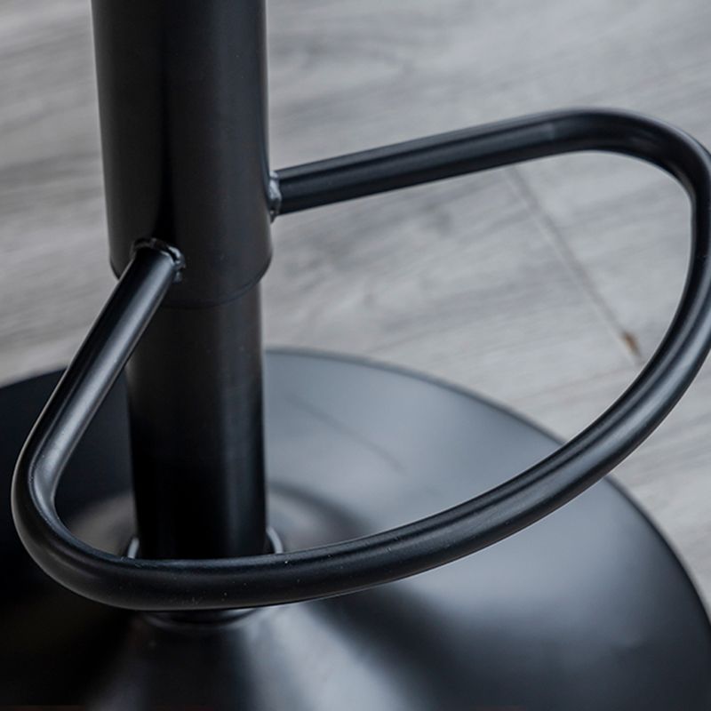 Contemporary Adjustable Height Stool Reception Leather Barstool Clearhalo 'Bar Furniture' 'Bar Stools' 'bar_stools' 'furn' 'furn_bar_stools' 'Furniture' 'Kitchen & Dining Furniture' 1200x1200_1593c811-d5ef-47a1-899e-aeed17583cbb