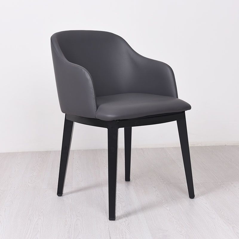 Arm Dining Chairs Modern Faux Leather Side Chairs for Kitchen Clearhalo 'Dining Chairs' 'Dining Tables & Seating' 'dining_chair' 'furn' 'furn_dining_chair' 'Furniture' 'Kitchen & Dining Furniture' 1200x1200_15957832-8dc7-4a78-b046-9d5ed7a38173