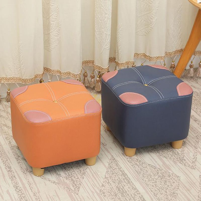 Naranja moderna estándar de color cuadrado estándar de cuero para salón