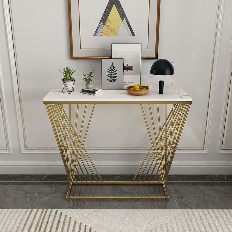 11.81" W Glam Console Accent Table Antique Finish Rectangle Console Sofa Table Clearhalo 'Console Tables' 'console_tables' 'Entry & Mudroom Furniture' 'furn' 'furn_console_tables' 'Furniture' 1200x1200_1596110c-4418-45c8-b91a-0cfe2c4e731e