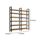Vertical Industrial Etagere Bookshelf Steel Frame Solid Wood Shelf Bookshelf Clearhalo 'Bookcases' 'furn' 'furn_bookcases' 'Furniture' 'furniture_bookcases' 'kitchen' 'kitchen_bookcases' 'Living Room Furniture' 'Office Furniture' 1200x1200_15965697-2ca6-4977-a032-e0d4fd282257