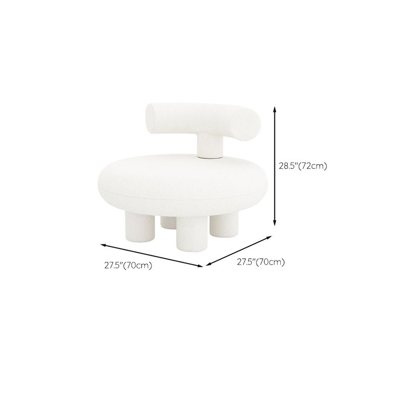 Skandinavische Sofa Stoff Smoking Arm Kissen Wohnzimmer weiße Sitzgelegenheiten