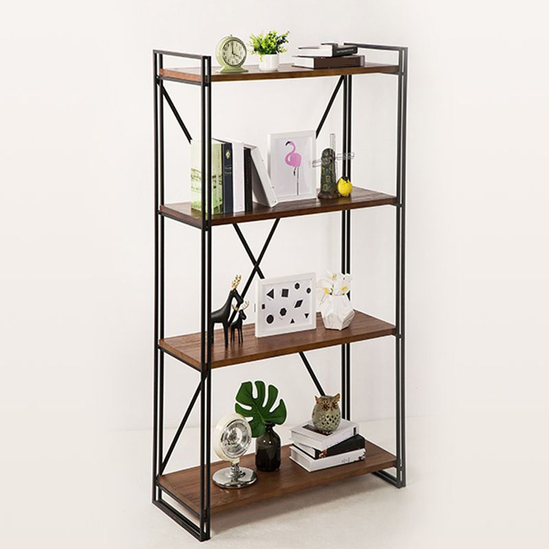 Wooden Open Back Bookshelf Etagere Industrial Bookcase with Shelves Clearhalo 'Bookcases' 'furn' 'furn_bookcases' 'Furniture' 'Office Furniture' 1200x1200_1599ac00-d275-43c6-ba3e-46f7f3f327b9