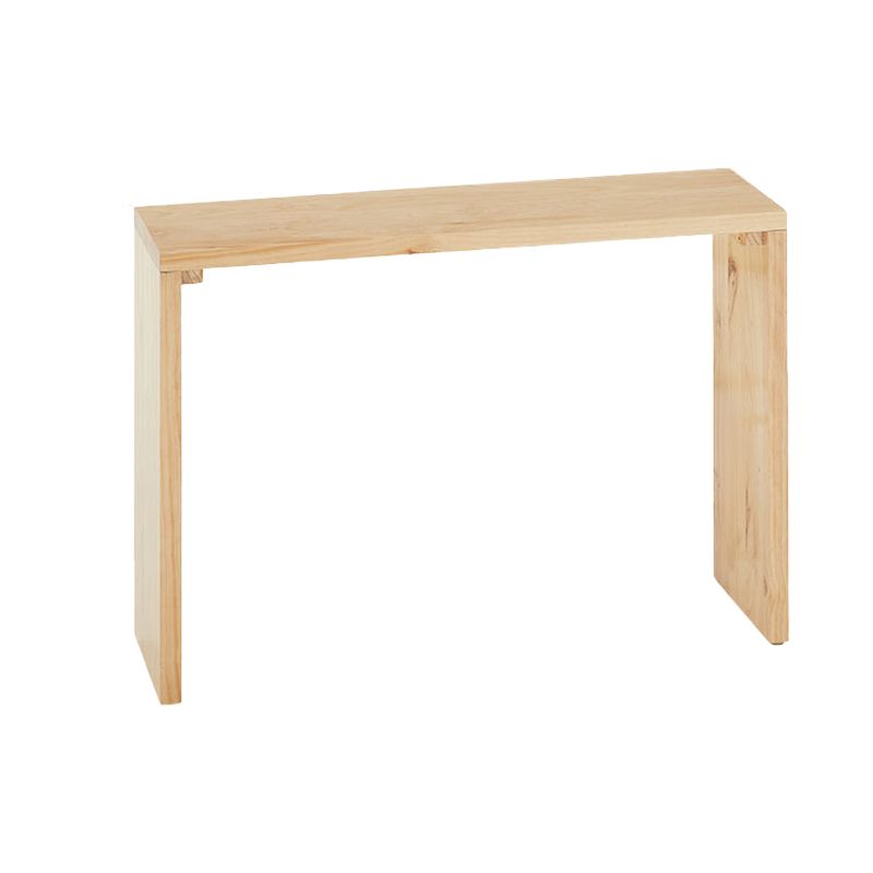 Rectangle Modern Bar Height Table Sled Wood Natural Counter Table for Living Room Clearhalo 'Bar Furniture' 'Bar Tables' 'bar_tables' 'Furniture' 'furniture_bar_tables' 'Kitchen & Dining Furniture' 'kitchen&dining_furn' 'kitchen' 1200x1200_159a510a-3964-430e-8e69-7907fef0cb49