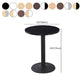 Modern Wooden Top Dining Table for 2 Person with Metal Pedestal Base