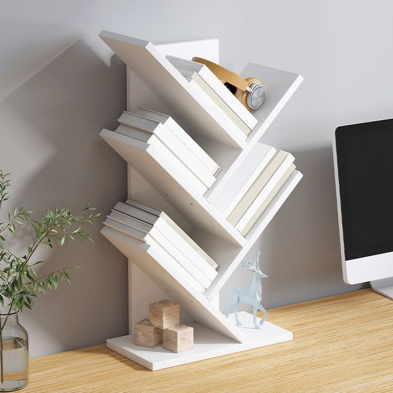 Ingénieur contemporain Bibliothèque de librisser en bois fermé, 12 "L x 6" W x 23 "H