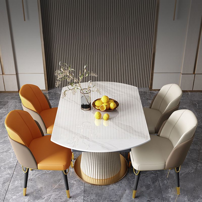 Round Contemporary Sintered Stone Dining Room Set Standard Dining Furniture Set Clearhalo 'Dining Room Sets' 'Dining Tables & Seating' 'dining_room_set' 'furn' 'furn_dining_room_set' 'Furniture' 'furniture_dining_room_set' 'Kitchen & Dining Furniture' 'kitchen&dining_furn' 'kitchen' 1200x1200_159b111b-1b07-4a24-a7f2-1238a3703993