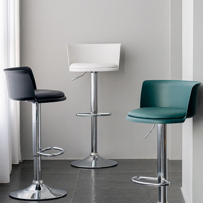 Modern Style Counter Stool Adjustable Height Stool with Footrest