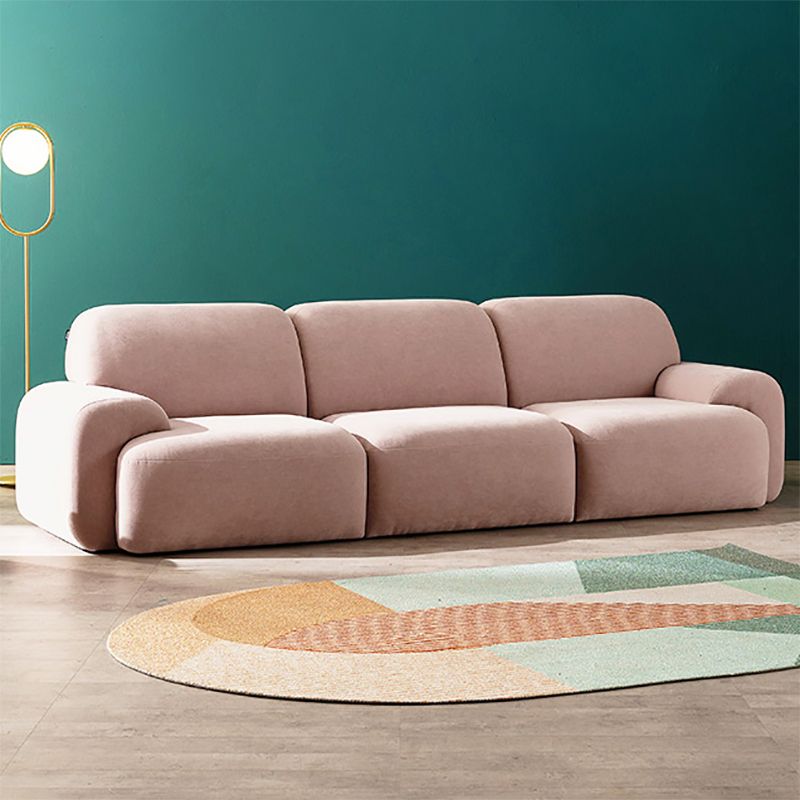 Standard Cushions Velvet Sofa 37.4"W with Recessed Arm for Living Room Clearhalo 'furn' 'furn_sofas' 'Furniture' 'furniture_sofas' 'kitchen' 'kitchen_sofas' 'Living Room Furniture' 'Sofa' 'sofas' 1200x1200_159b36df-f0ac-40ab-a9b7-627e2591e5f7