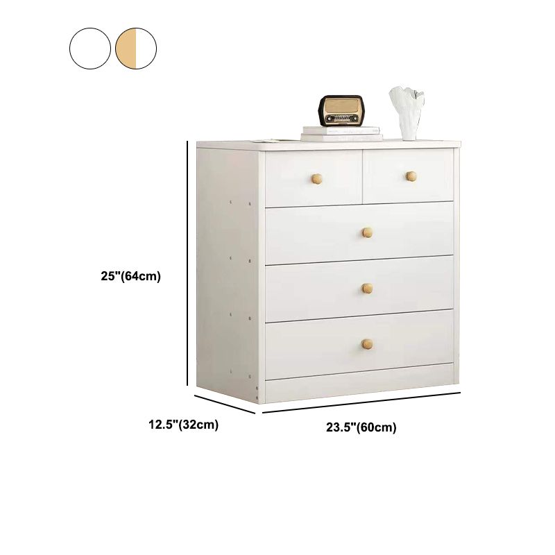 Wood Accent Chest with Drawers 12.59" Wide Modern Standard Accent Chest Clearhalo 'Cabinets & Chests' 'cabinets_chests' 'furn' 'furn_cabinets_chests' 'Furniture' 'Living Room Furniture' 1200x1200_159ba19f-1099-48e3-8069-8179d9879655