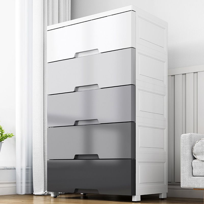 Rechthoekige plastic opbergkast tiener stijl eenvoudige slaapkamergarderobe
